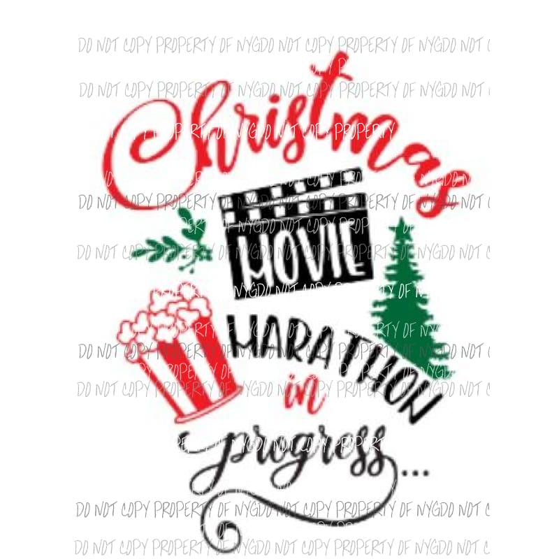 christmas movie Sublimation transfers Heat Transfer