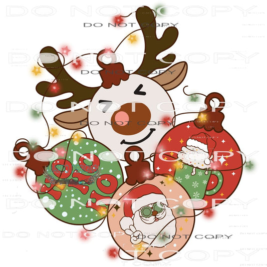 Christmas Ordainments #8003 Sublimation transfers - Heat