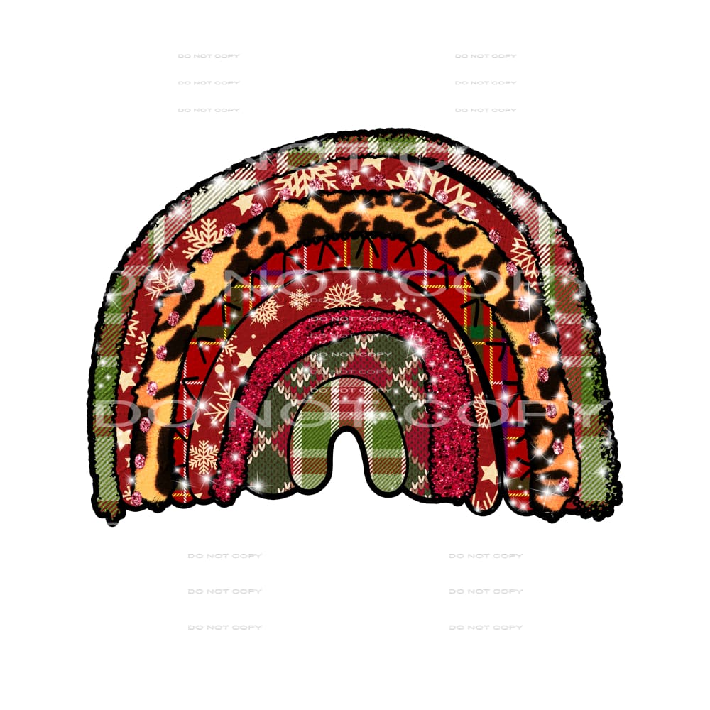 Christmas rainbow #7389 Sublimation transfers - Heat 