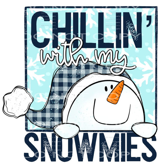 Christmas snowmies # 2275 Sublimation transfers - Heat
