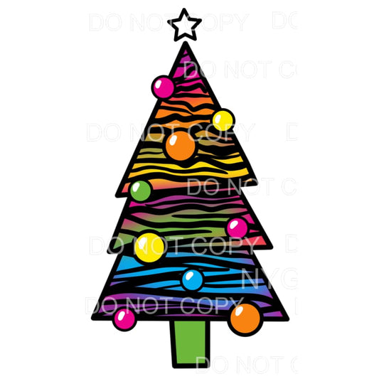 Christmas Tree Lisa Franks #1 Sublimation transfers - Heat 