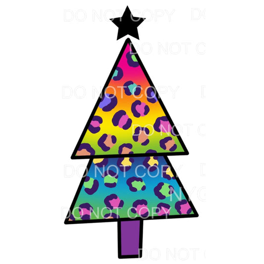 Christmas Tree Lisa Franks #2 Sublimation transfers - Heat 