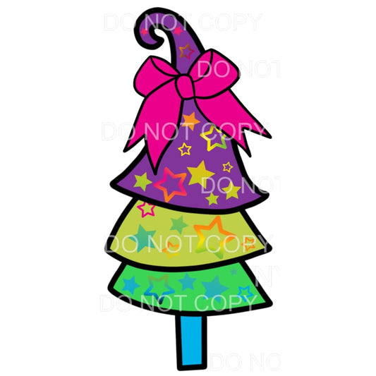 Christmas Tree Lisa Franks #3 Sublimation transfers - Heat 