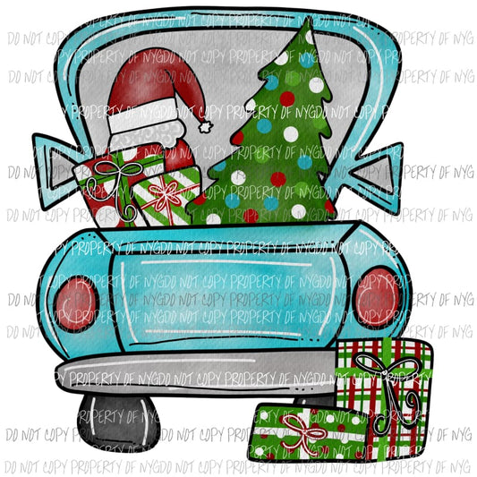 Christmas Truck # 3 Sublimation transfers Heat Transfer