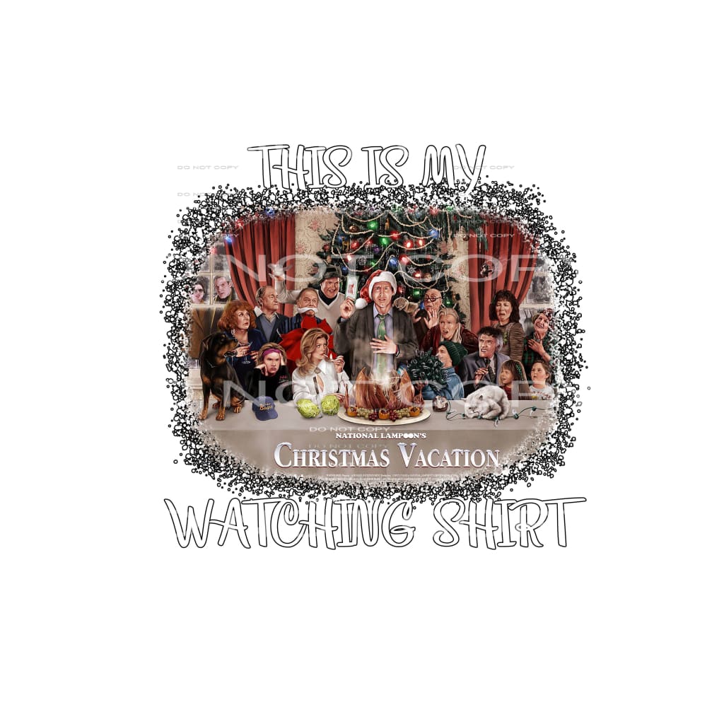 christmas vacation watching shirt # 2031 Sublimation 