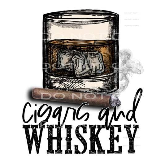 cigars and whiskey #4180 Sublimation transfers - Heat 
