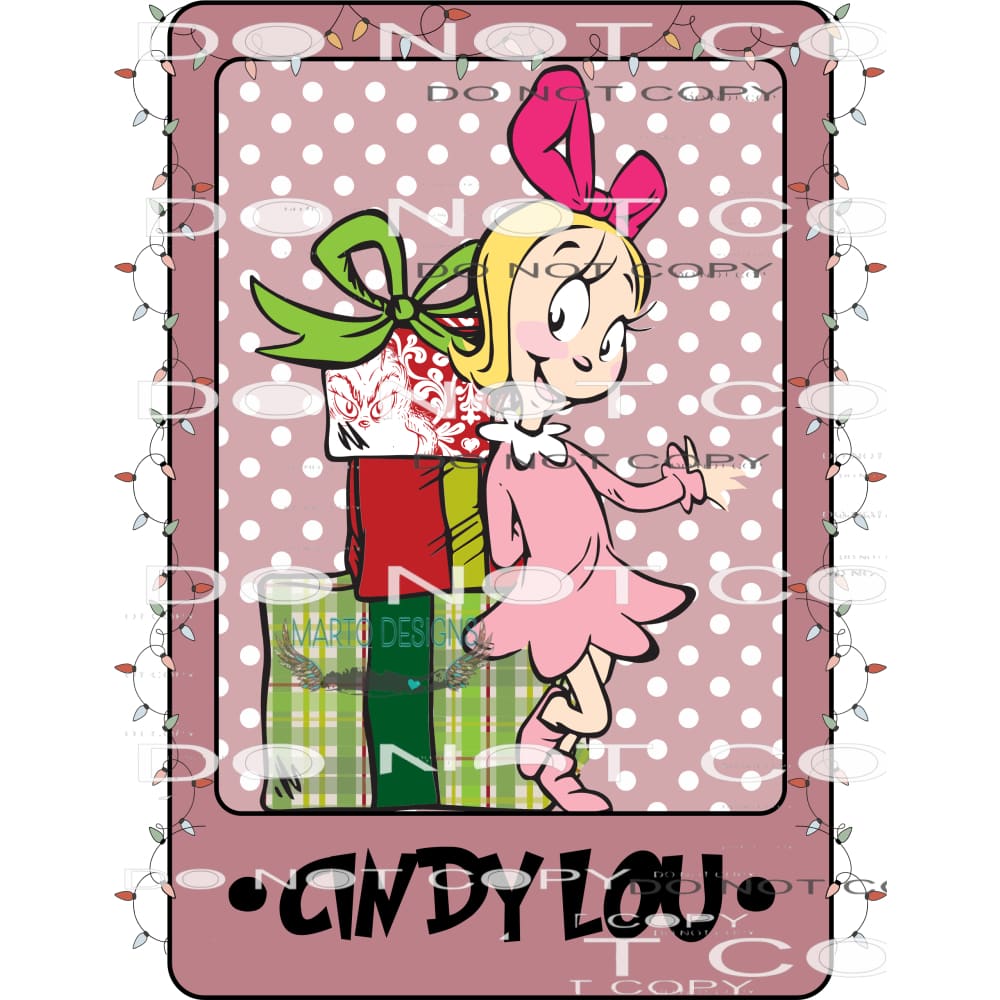 Cindy Lou #7158 Sublimation transfers - Heat Transfer