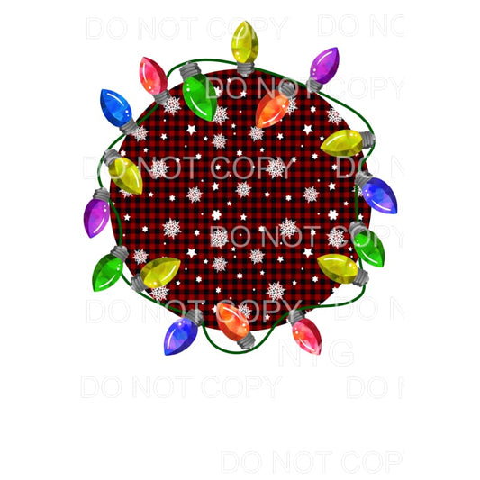 circle lights plaid # 7086 Sublimation transfers - Heat 