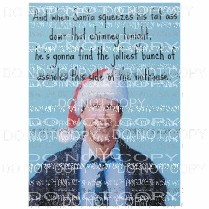 Clark Christmas family Vacation jolliest assholes Sublimation transfers Heat Transfer