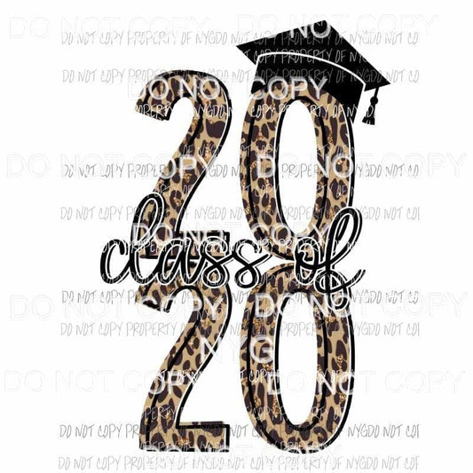 Class of 2020 leopard stacked Sublimation transfers Heat Transfer