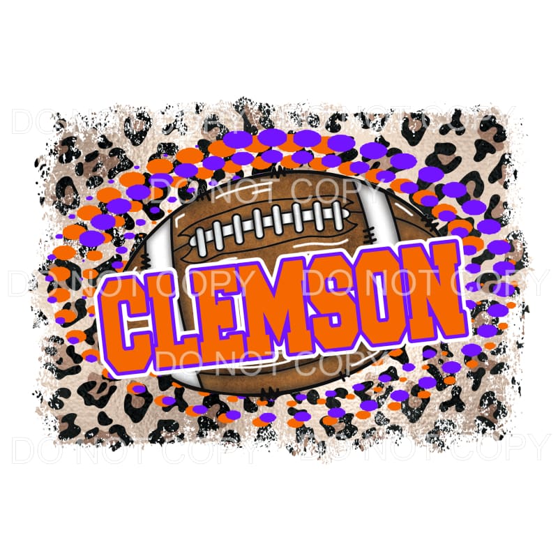 CLEMSON Football # 563 Sublimation transfers - Heat Transfer