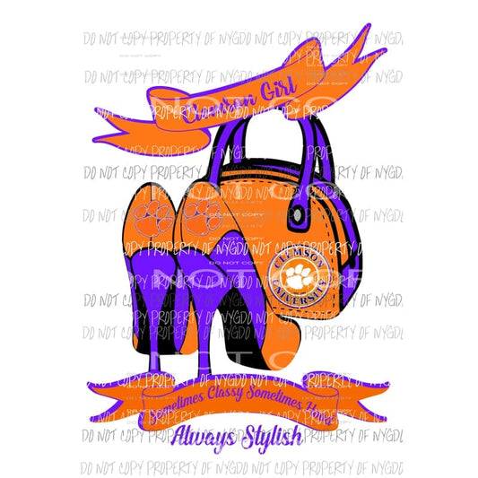 Clemson Heels Sublimation transfers Heat Transfer