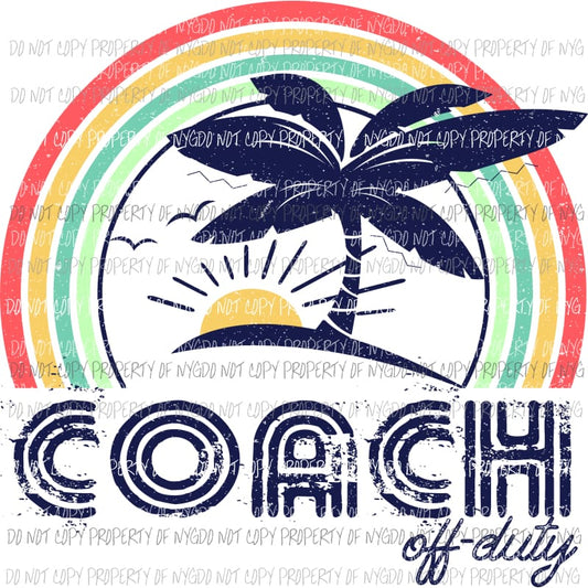 Coach off duty Sublimation transfers Heat Transfer