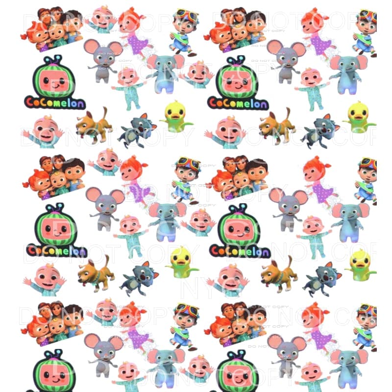 Cocomelon Sheet #3 Sublimation transfers - Heat Transfer