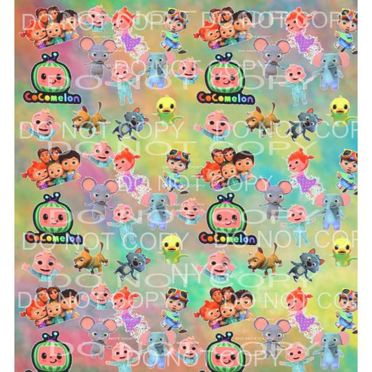 Cocomelon Sheet #4 Sublimation transfers - Heat Transfer