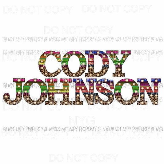 Cody Johnson # 3 Sublimation transfers Heat Transfer