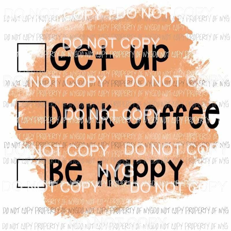 Coffee Checklist #1 Sublimation transfers Heat Transfer