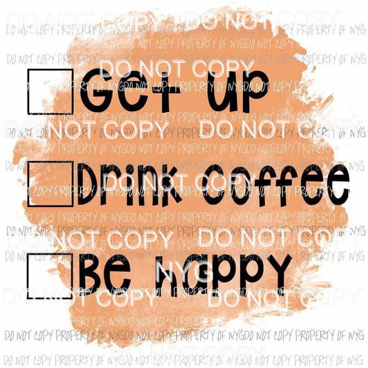 Coffee Checklist #1 Sublimation transfers Heat Transfer