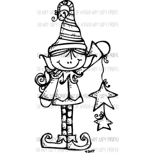 Color me mine Transfers Elves - Includes 4 Read description Sublimation transfers Heat Transfer