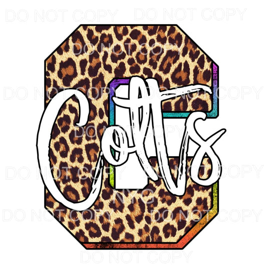 Colts Leopard Sublimation transfers - Heat Transfer