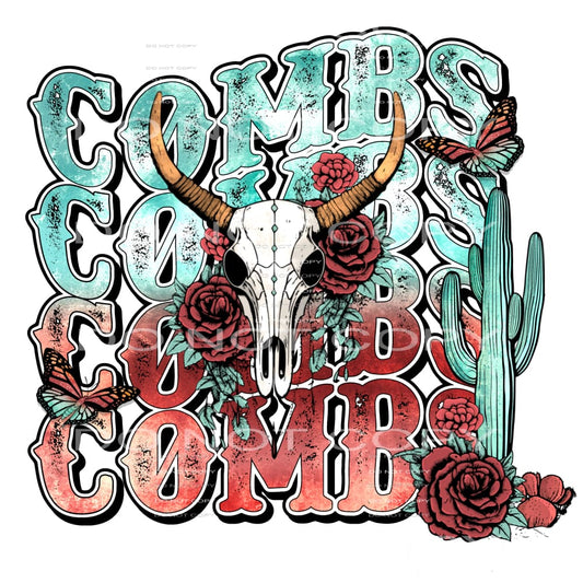 Combs # 288 Sublimation transfers - Heat Transfer Graphic