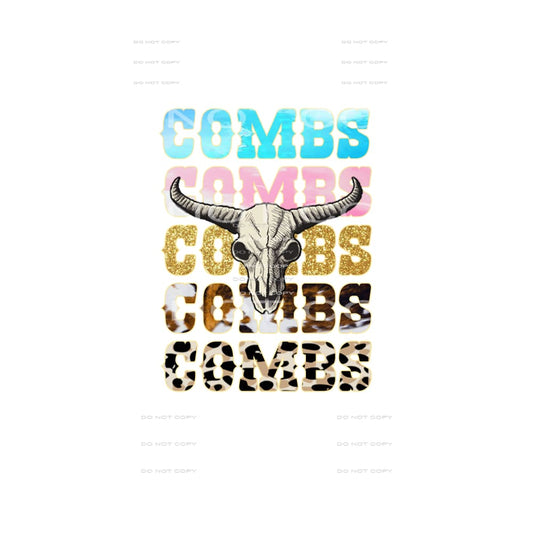 Combs #5156 Sublimation transfers - Heat Transfer Graphic
