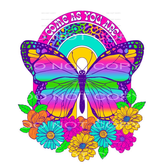 come as you are butterfly #6463 Sublimation transfers - Heat