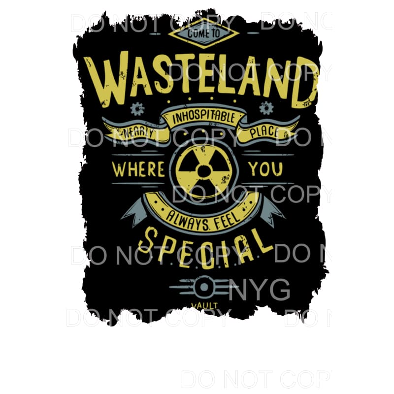 come to wasteland Sublimation transfers - Heat Transfer