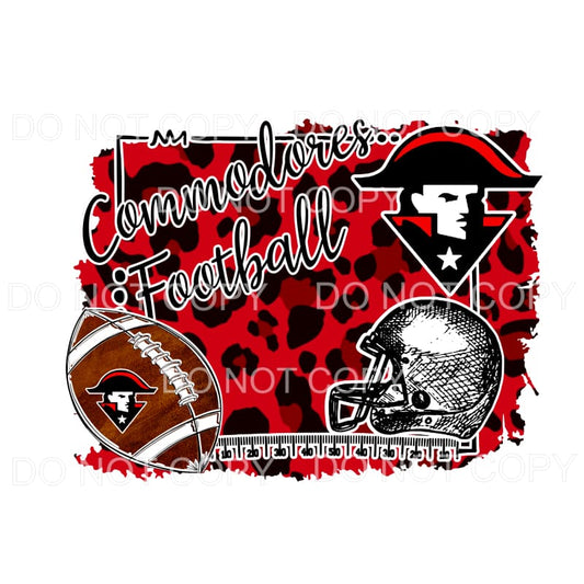 Commodores Football Sublimation transfers - Heat Transfer