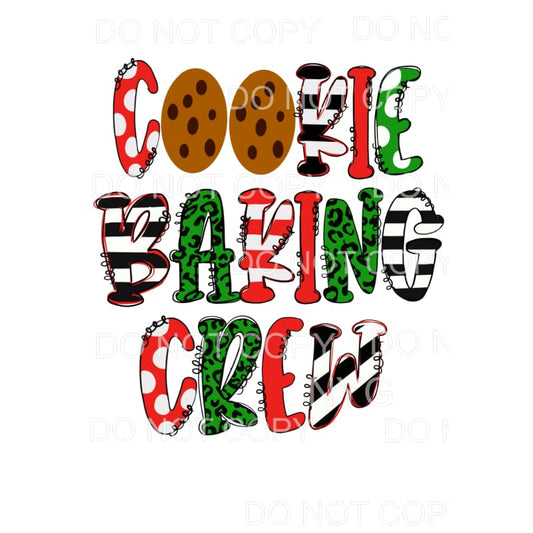 Cookie Baking Crew Red Green Stripes Polka Dots Leopard #107