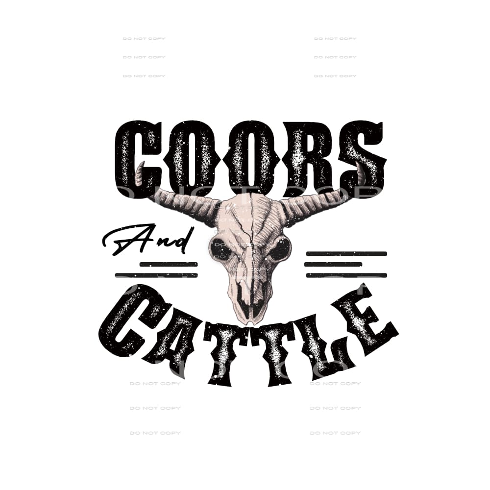 Coords And Cattle #5172 Sublimation transfers - Heat