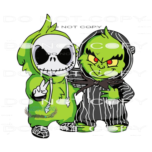 Copy of Grinch And Jack #8221 Sublimation transfers - Heat