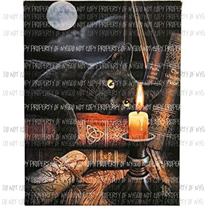 Copy of Halloween Hocus Pocus Black Cat Sublimation transfers Heat Transfer