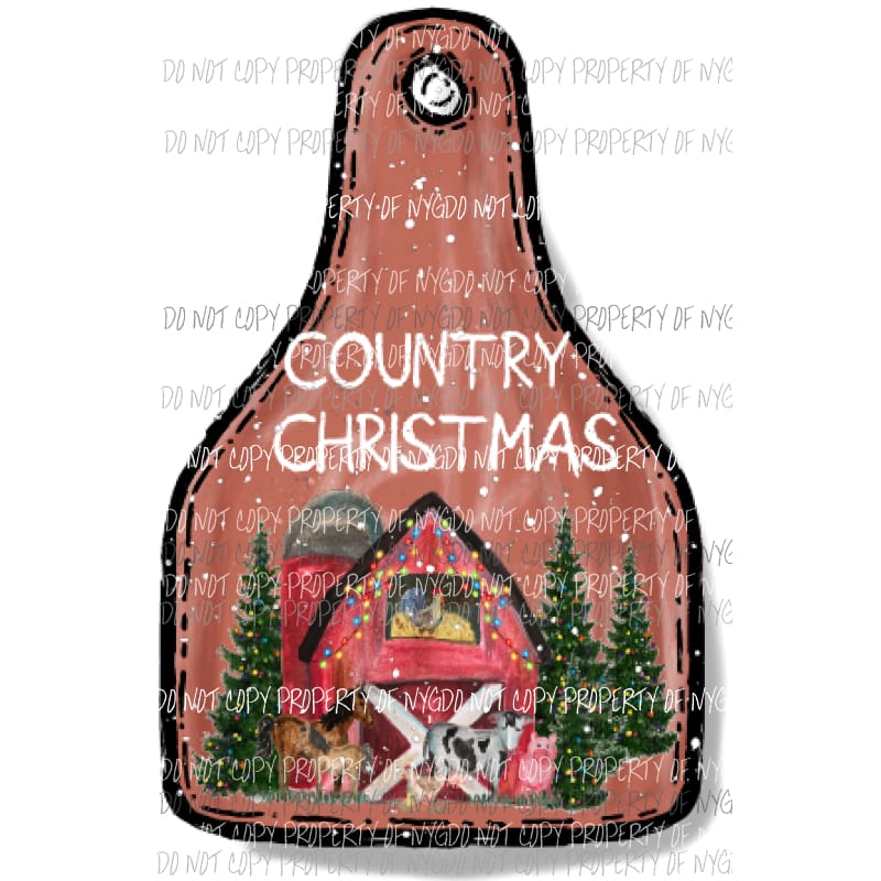 Country Christmas 1 Sublimation transfers Heat Transfer
