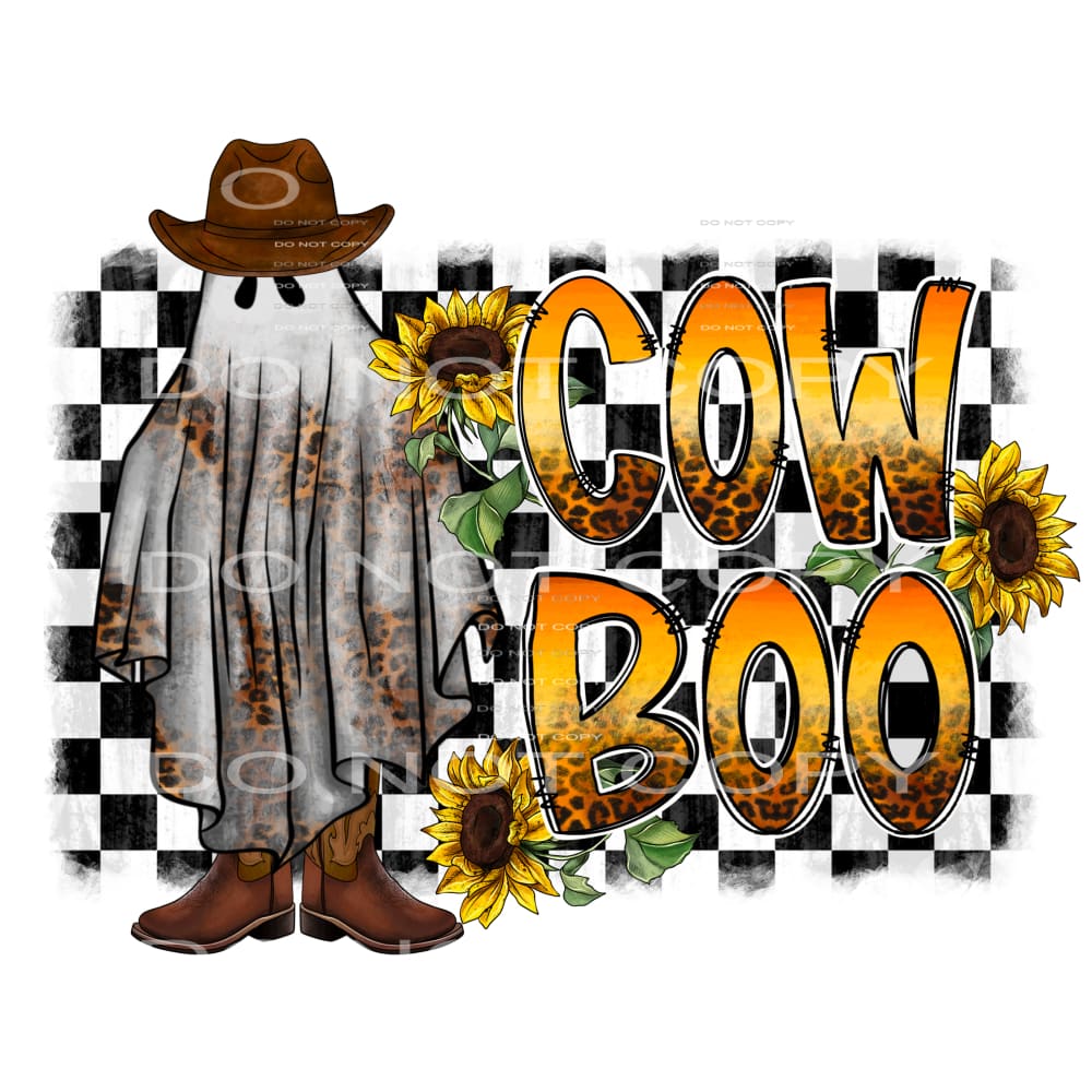 Cow Boo # 8775 sublimation transfers - Heat Transfer