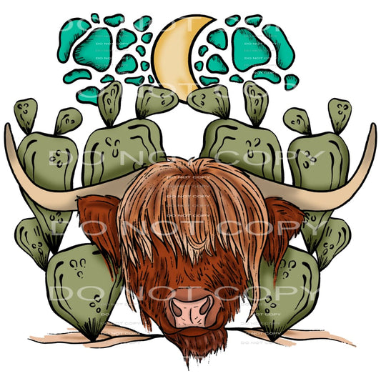 cow cactus #7749 Sublimation transfers - Heat Transfer
