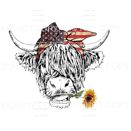 COW FLAG # 3 Sublimation transfers - Heat Transfer