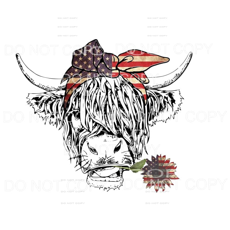 COW FLAG # 4 Sublimation transfers - Heat Transfer