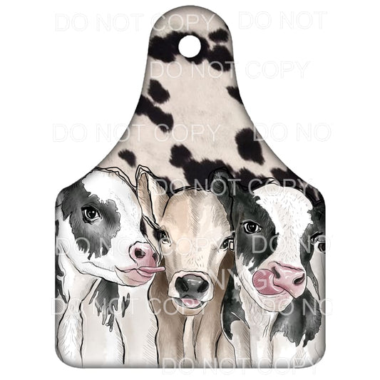 Cow Tag Cowhide #1 Sublimation transfers - Heat Transfer