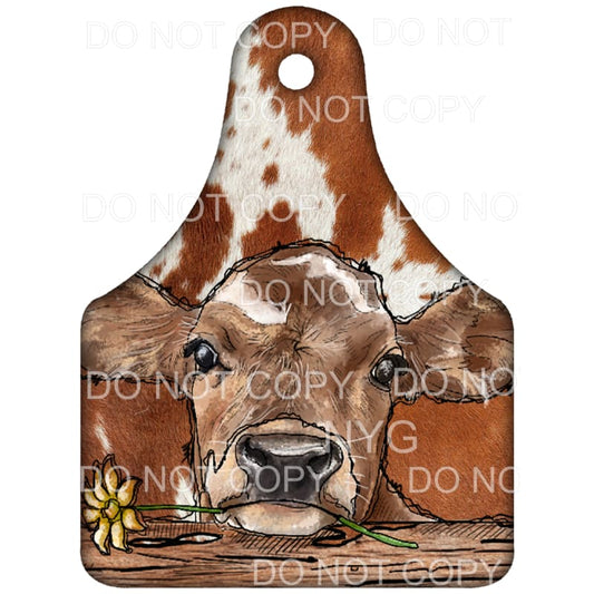 Cow Tag Cowhide #2 Sublimation transfers - Heat Transfer