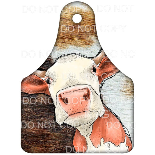 Cow Tag Cowhide #3 Sublimation transfers - Heat Transfer