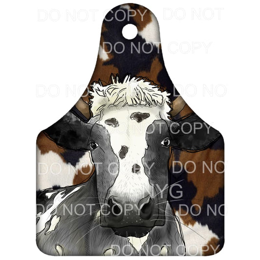 Cow Tag Cowhide #5 Sublimation transfers - Heat Transfer