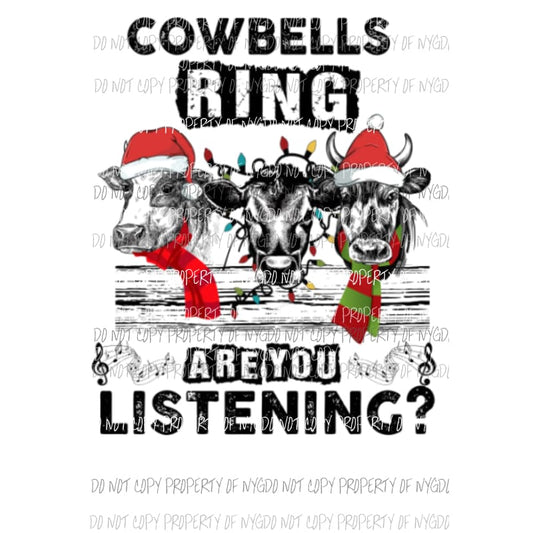 cowbells ring are you listening # 2 Sublimation transfers Heat Transfer