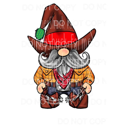 Cowboy Gnome Sublimation transfers - Heat Transfer