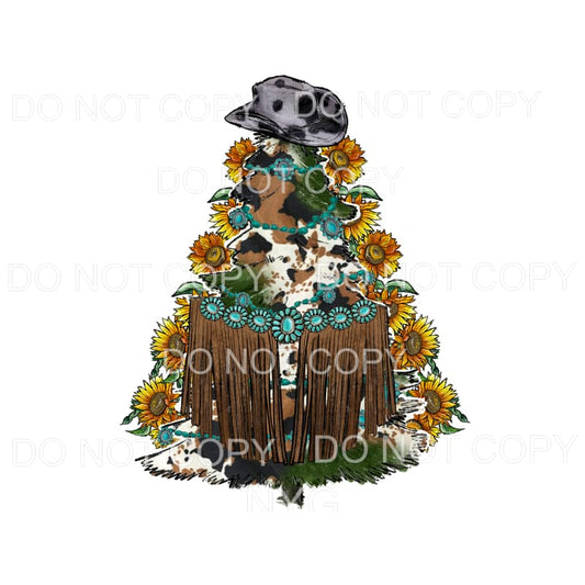 Cowboy Tree # 34 Sublimation transfers - Heat Transfer