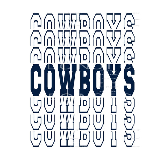 Cowboys # 2523 Sublimation transfers - Heat Transfer Graphic