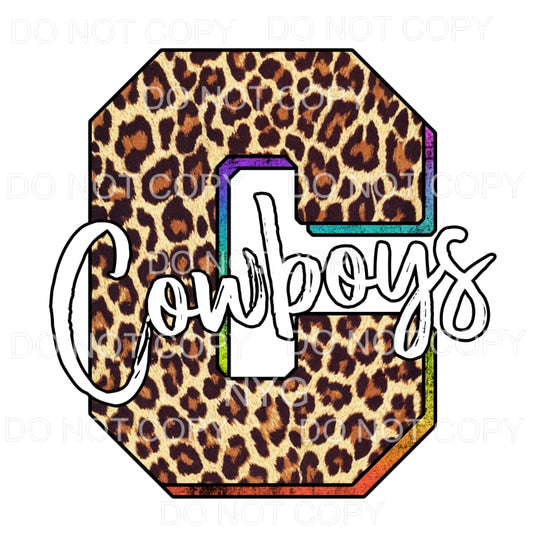 Cowboys Leopard Sublimation transfers - Heat Transfer