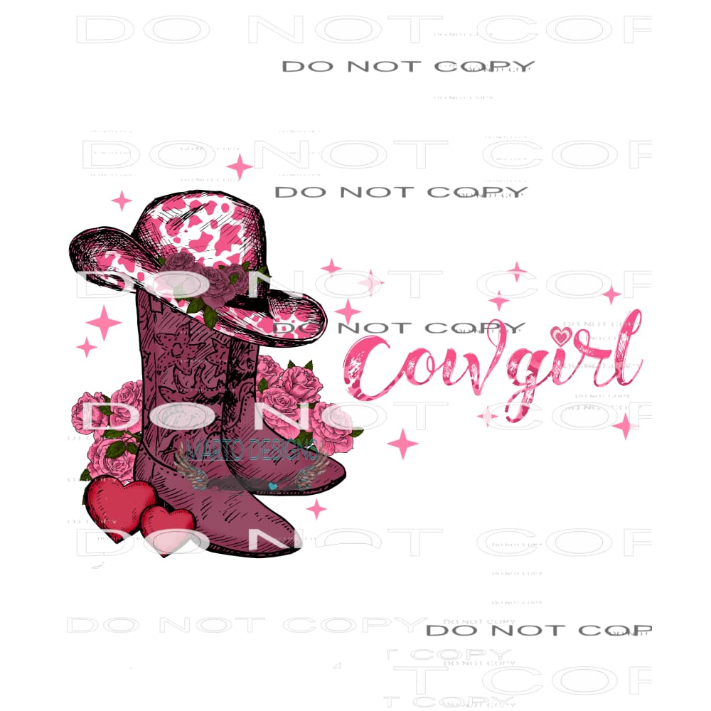 Cowgirl #9048 Sublimation transfers - Heat Transfer Graphic