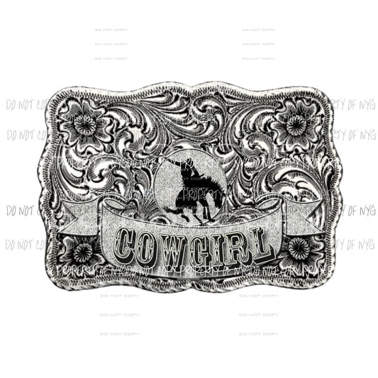 Cowgirl Buckle Sublimation transfers Heat Transfer