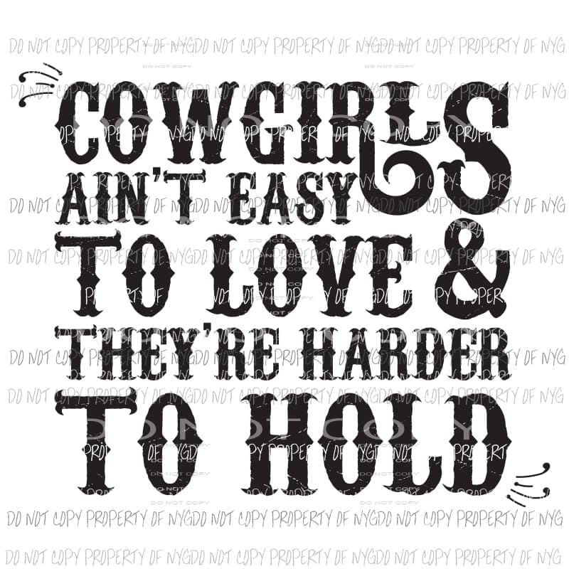 cowgirls Sublimation transfers Heat Transfer